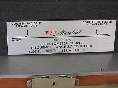 (3) narda precision reflectometer coupler