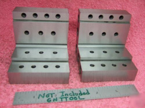 Angle plates stepped matched pair toolmaker machinist