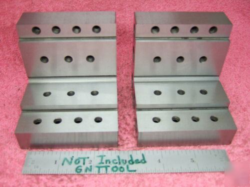 Angle plates stepped matched pair toolmaker machinist