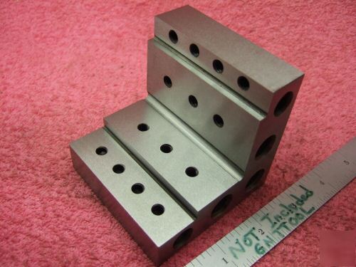 Angle plates stepped matched pair toolmaker machinist