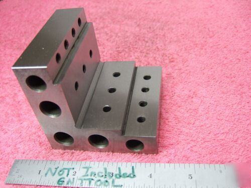 Angle plates stepped matched pair toolmaker machinist