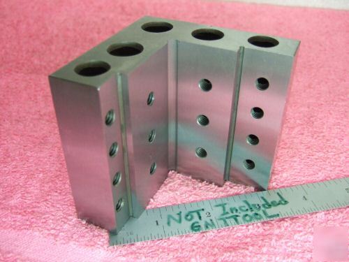 Angle plates stepped matched pair toolmaker machinist