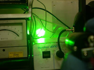 Big green laser cavity c mount diode crystal optics etc