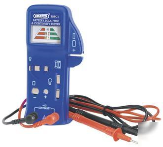 Draper battery, bulb, fuse & continuity tester 57574