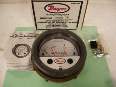 Dwyer photohelic pressure/switch 3003MR tp ** **