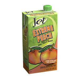 Jet tea extreme peach fruit puree smoothie 6/64 oz 2608