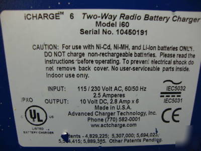 Kenwood act icharge charger/cond. I60 TK290 TK280 02