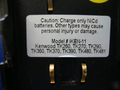 Kenwood act icharge charger/cond. I60 TK290 TK280 02