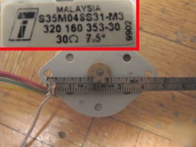 Lot of 3 small stepper motors, 7.5 degree 30 ohm robot