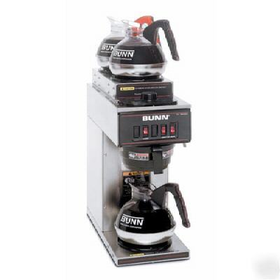New bunn VP17-3 pourover coffee brewer with 3 warmer's 