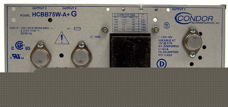 New condor HCBB75W-a+g power supply triple output ac dc