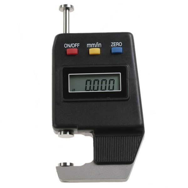 New lcd digital thickness gauge meter horizontal 0-15MM 