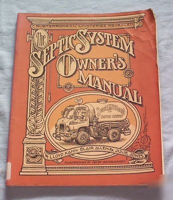 The septic system owner's manual book*plumbing*tank