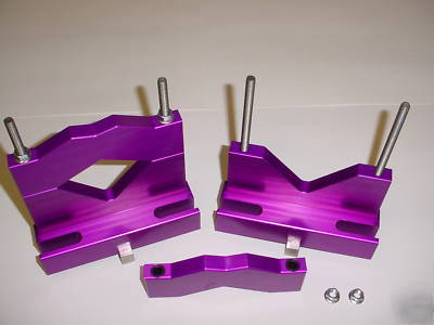 Crankshaft v-blocks (pair) - billet aluminum