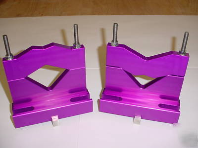 Crankshaft v-blocks (pair) - billet aluminum