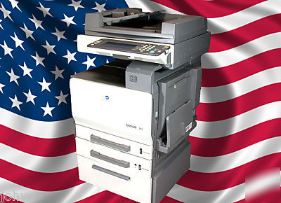 Konica minolta C250 color copier print scan fax 112K 