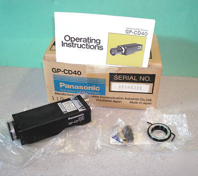 New panasonic gp-cd-40 industrial ccd camera, 