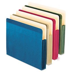 New recycled colored file pocket, letter, assorted, ...