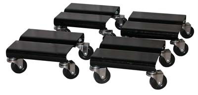 Steel dolly set of 4 - juego de 4 carretillas de acero