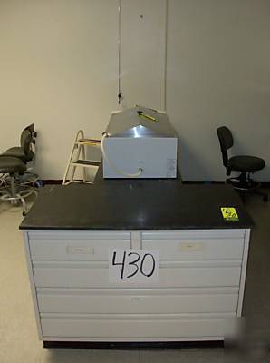 Laboratory cabinets 32â€™ long section with countertops