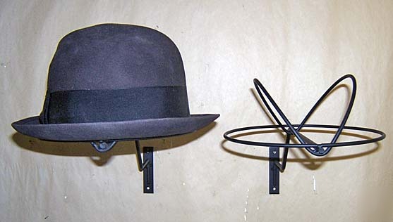 2 wall dome hat display millinery rack hldr usa
