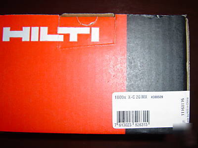 Hilti x-c concrete pins (4 boxes)