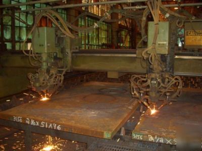 Mg, 9300P, 20' width, flame cutting machine 