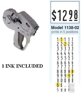New genuine brand monarch 1138-02 one line price gun