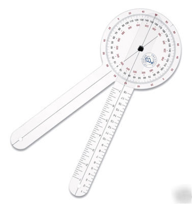 Protractor goniometer 12 inch,360 degree #64 free ship