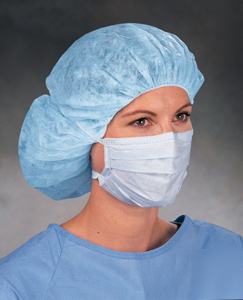 1 case = 300 classical tie white surgical mask - flu