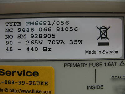 Fluke PM6681 high performance timer, 300 mhz, opt 656