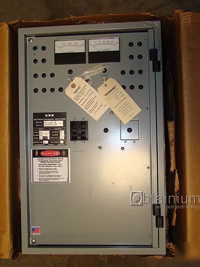 Gnb gscr-130-1-025 battery charger / rectifier 130VDC n