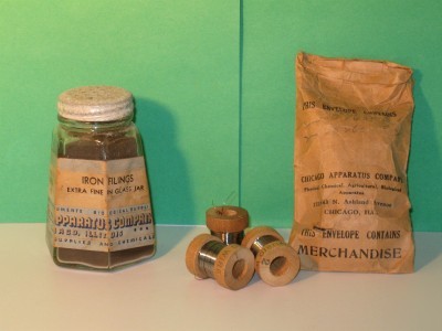 Iron filings extra FINE1LB w/matching 3 spools of wire