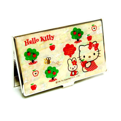 Mop hello kitty apple business card holder money wallet