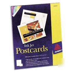 New avery dennison perforated inkjet postcard 8387