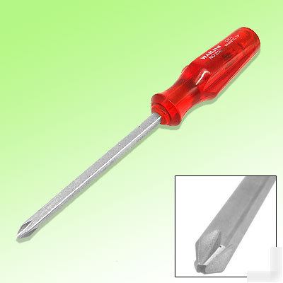 Phillips screwdriver chrome vanadium steel w red handle
