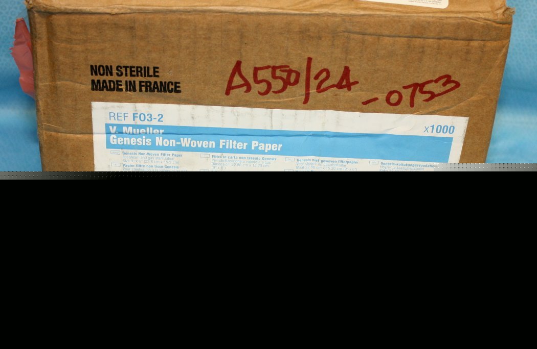 V. mueller~(1000) filter papers~genesis sterrad~FO3-2