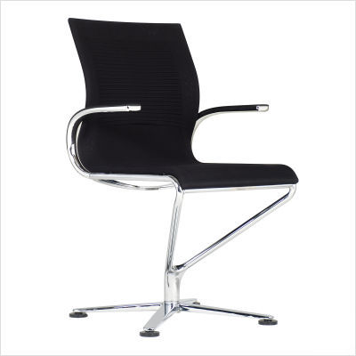 Valo riola conference chair with chrome armrest frame