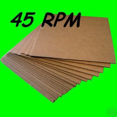 100 45 rpm record mailer insert stiffener pad 7 1/4