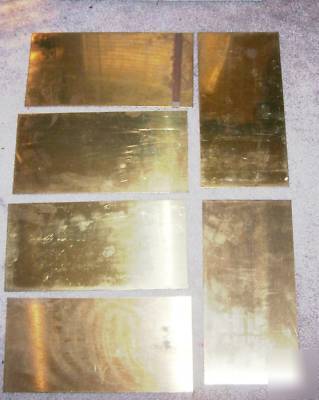 Brass sheets large lot of 33