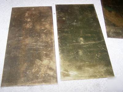 Brass sheets large lot of 33