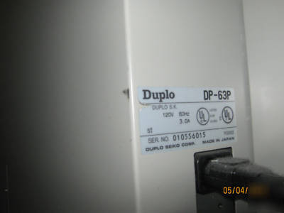 Duplo 63P - b/w high speed printing machine