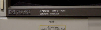 Hewlett packard 8722C network analyzer options 1 & 10