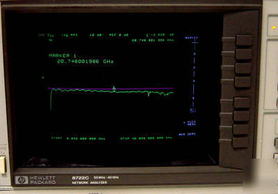 Hewlett packard 8722C network analyzer options 1 & 10