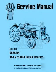 International 354 364 444 2300A chassis service manual 