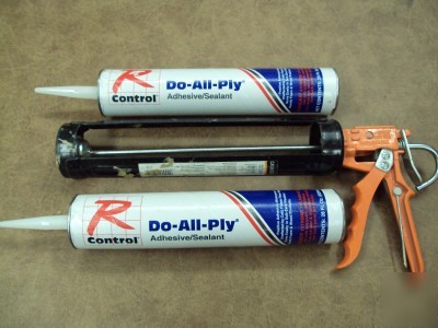 Large caulking gun w/ 2 tubes r control do-all-ply 28OZ