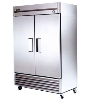True t-49 reach-in refrigerator, 2 stainless steel door
