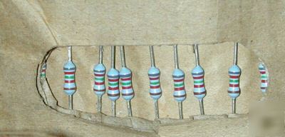 New 2,500 metal film resistors - sealed