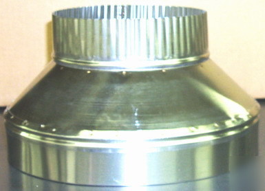 * 24 ga 304 stainless taper duct reducer 10