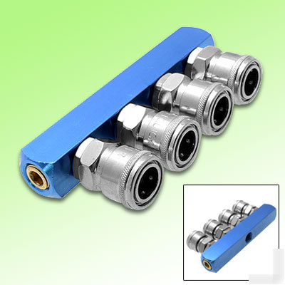 4 way pass quick connect coupling air hose coupler tool